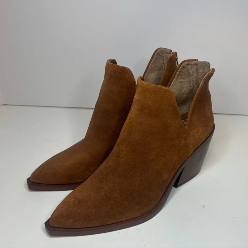 Vince Camuto Brown Suede Ankle Boots